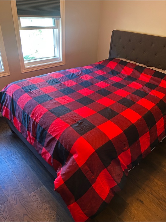 Other - Buffalo Check Red and Black Queen Comforter (EUC)